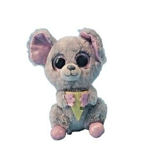Squeakers Plush The Little Gray Mouse W/cheese TY Beanie Boos Stuffed Animal 7"
